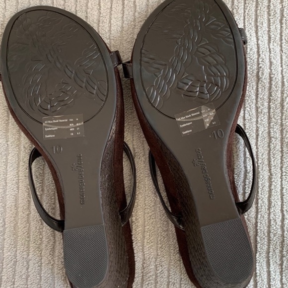 Montgomery Bay Club Wedge Slide Sandals Size 10 - Picture 5 of 7